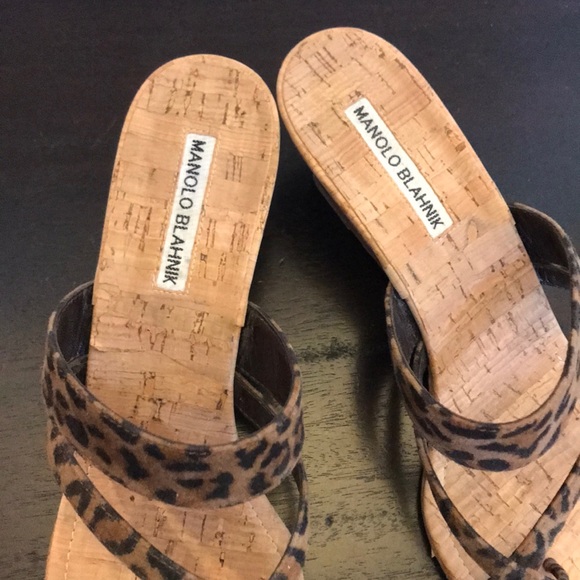 Manolo Blahnik Treca Wedge Sandal - Picture 2 of 8